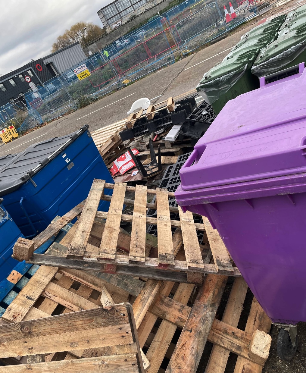 Borough Broth — cardboard load on pallet